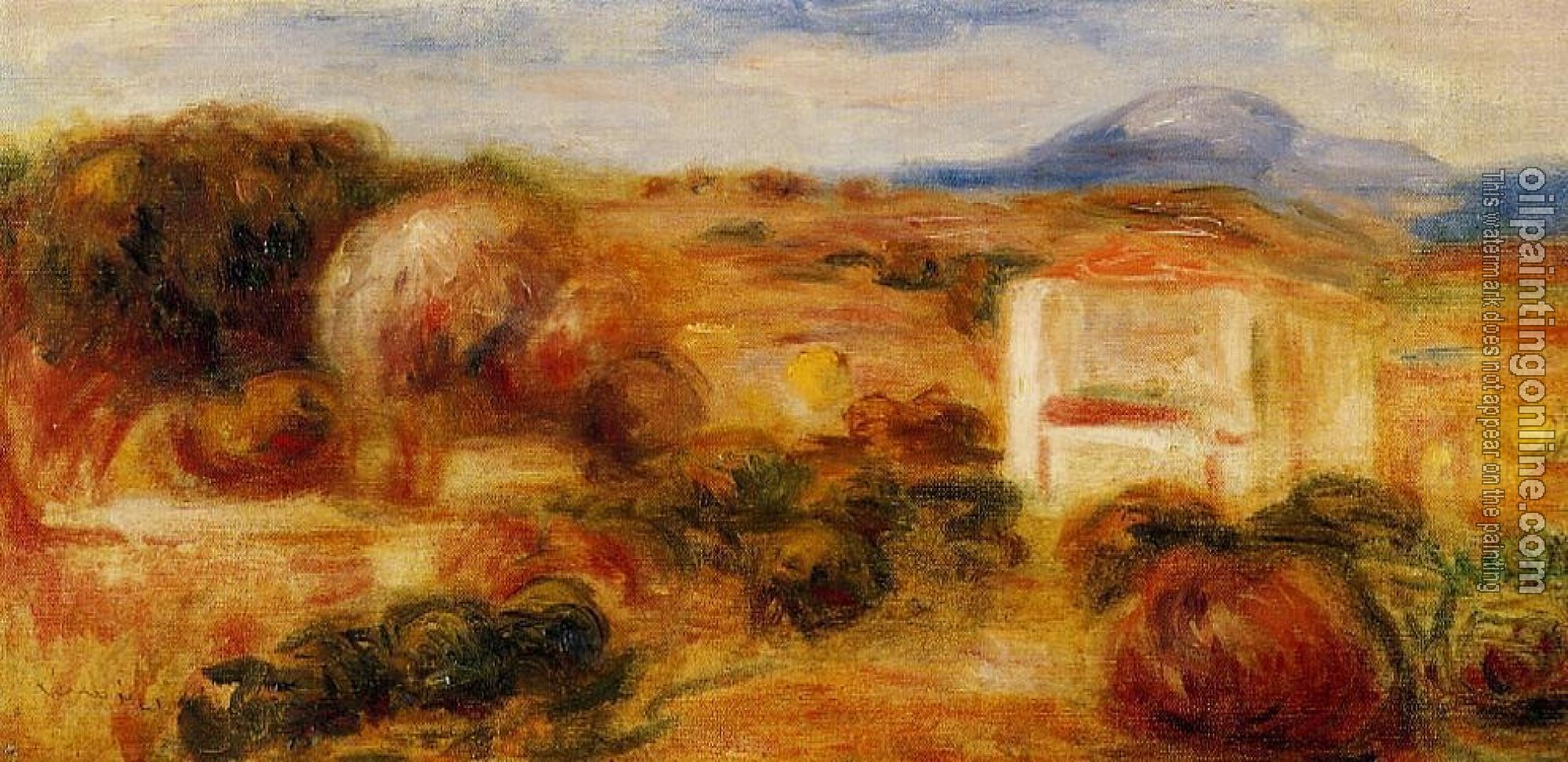 Renoir, Pierre Auguste - Landscape with White House